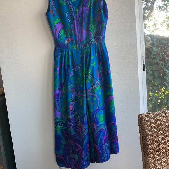 Vintage Alice Polynesian Fashions Sleeveless Jumpsuit - Picture 14 of 17